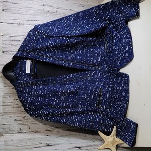 Gerry Weber Tweed Blue Mix Blazer 10